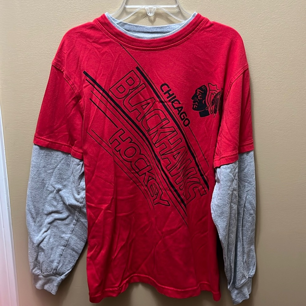 Long sleeve Chicago Blackhawks shirt size small